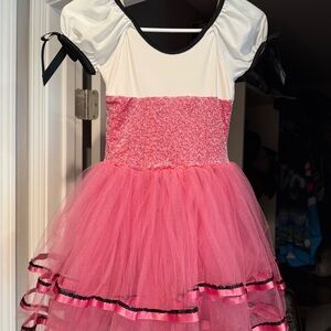 Pink and White Kids Costume Dress